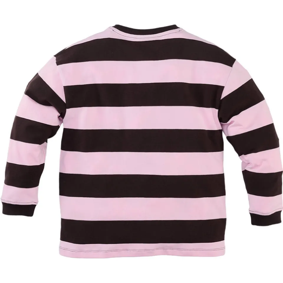 Z8 Becket longsleeve donkerbruin/lichtroze, foto 3