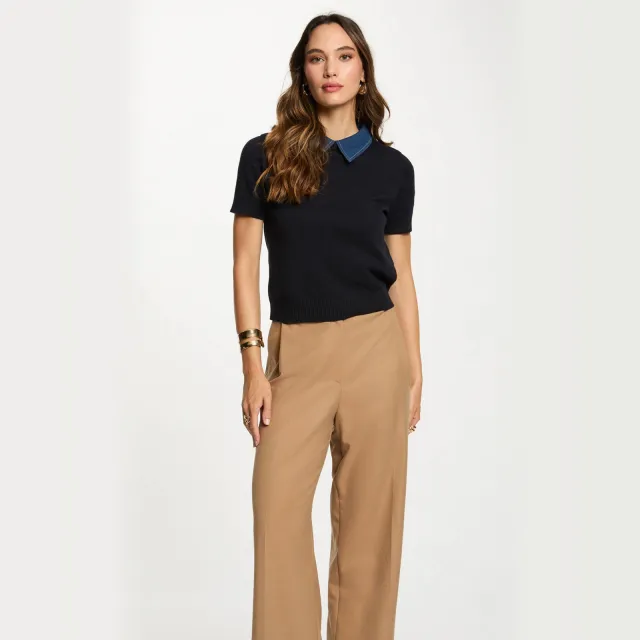Morgan top donkerblauw