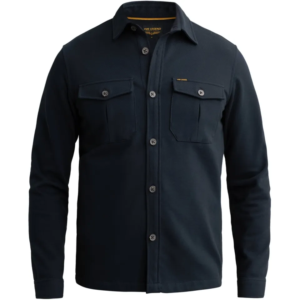 PME Legend regular fit overshirt - donkerblauw, foto 3