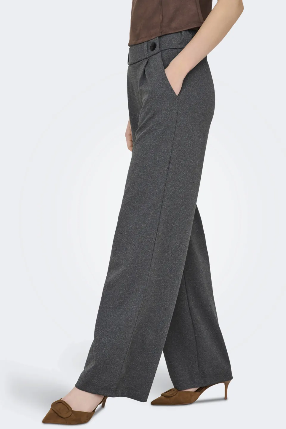 JDY Geggo wide leg broek grijs, foto 5