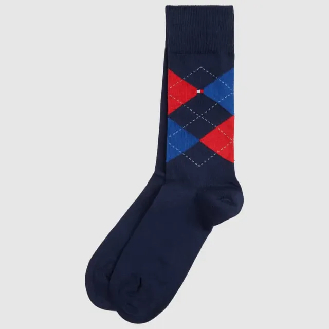 Tommy Hilfiger ruitsokken marine, foto 2