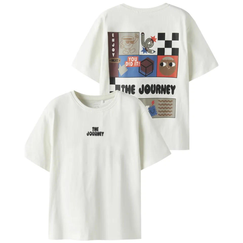 NAME IT t-shirt met print wit, foto 6