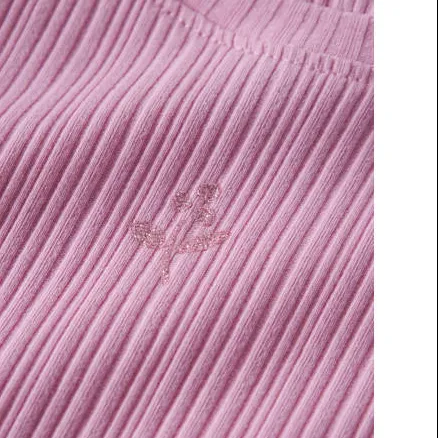 NAME IT MINI slim fit longsleeve met ruches roze, foto 3
