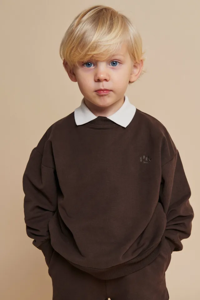 Copenhagen Colors sweater - donkerbruin