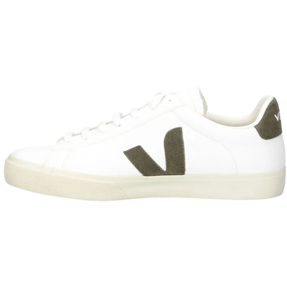 Veja Campo leren sneakers wit/kaki, foto 3