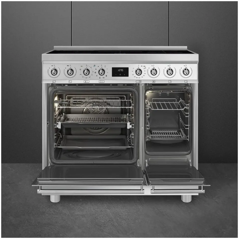 Smeg C92IPX2 inductie fornuis RVS, foto 4