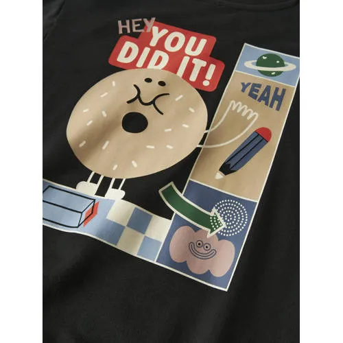 NAME IT KIDS sweater met backprint - zwart, foto 6