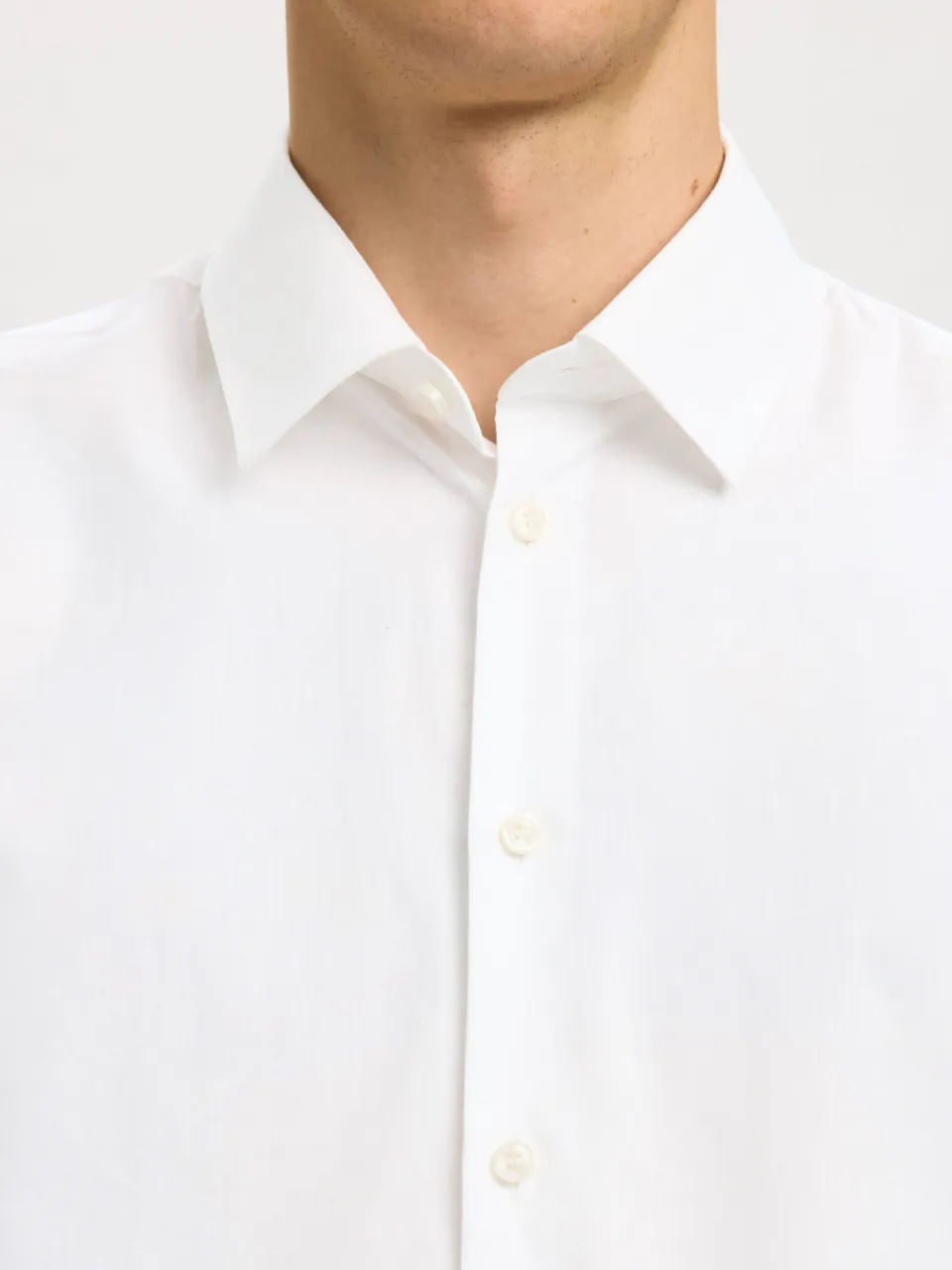 Selected slim fit overhemd SLHETHAN wit, foto 5