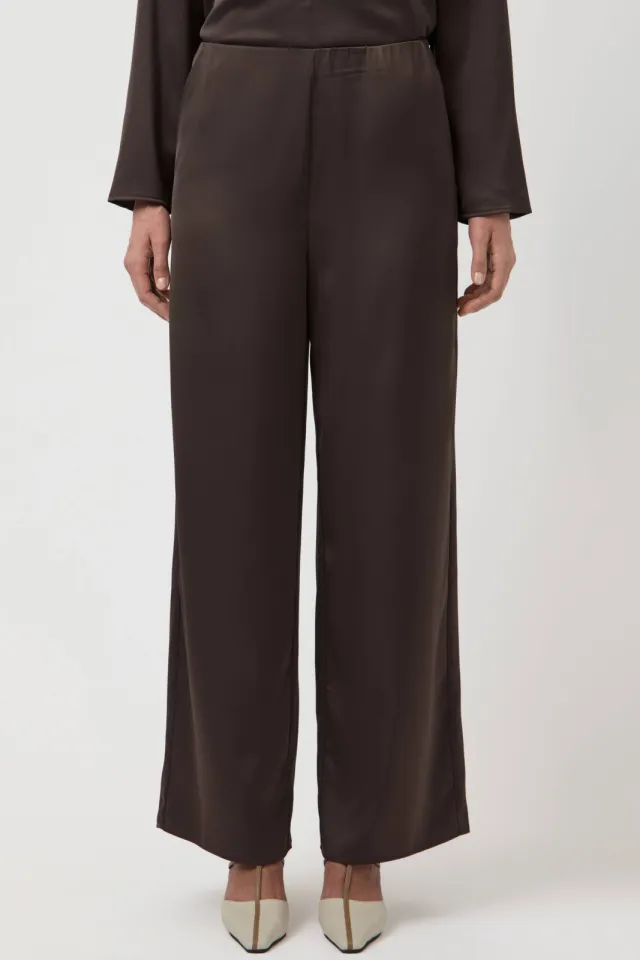 Yas regular fit casual broek - bruin, foto 4