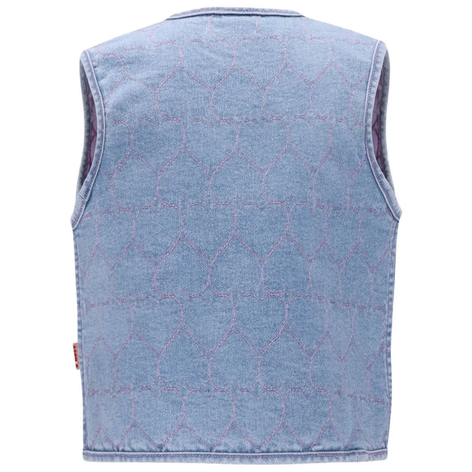 B.Nosy gilet light blue denim, foto 3