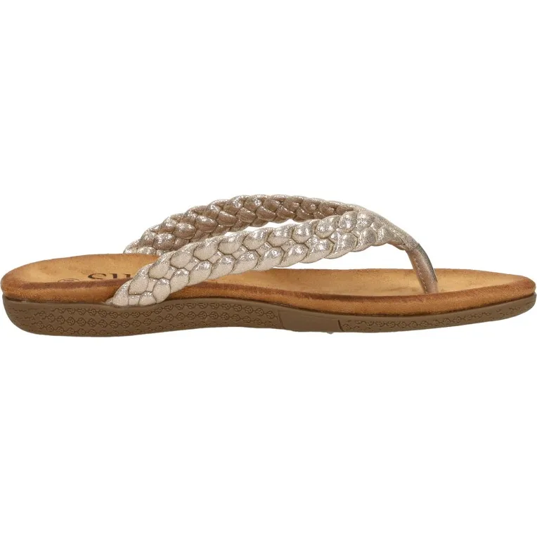 Sub55 Teenslippers goudkleur, foto 4