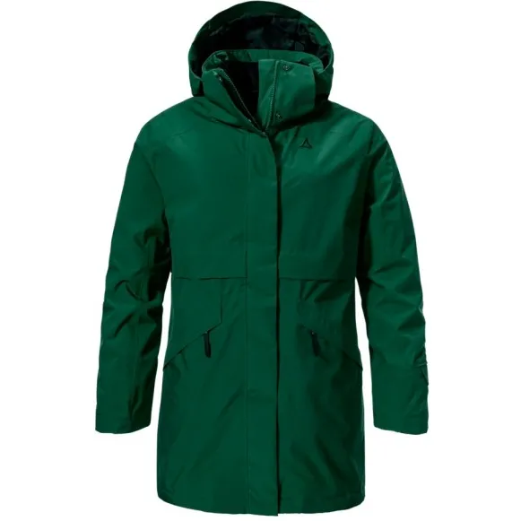 Schöffel Malkay lange parka groen