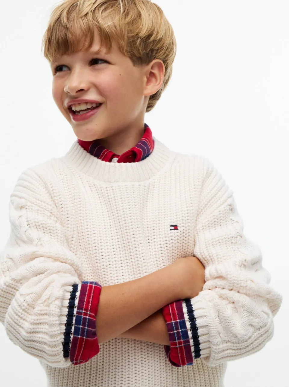 Tommy Hilfiger gebreide trui - ivoor, foto 4