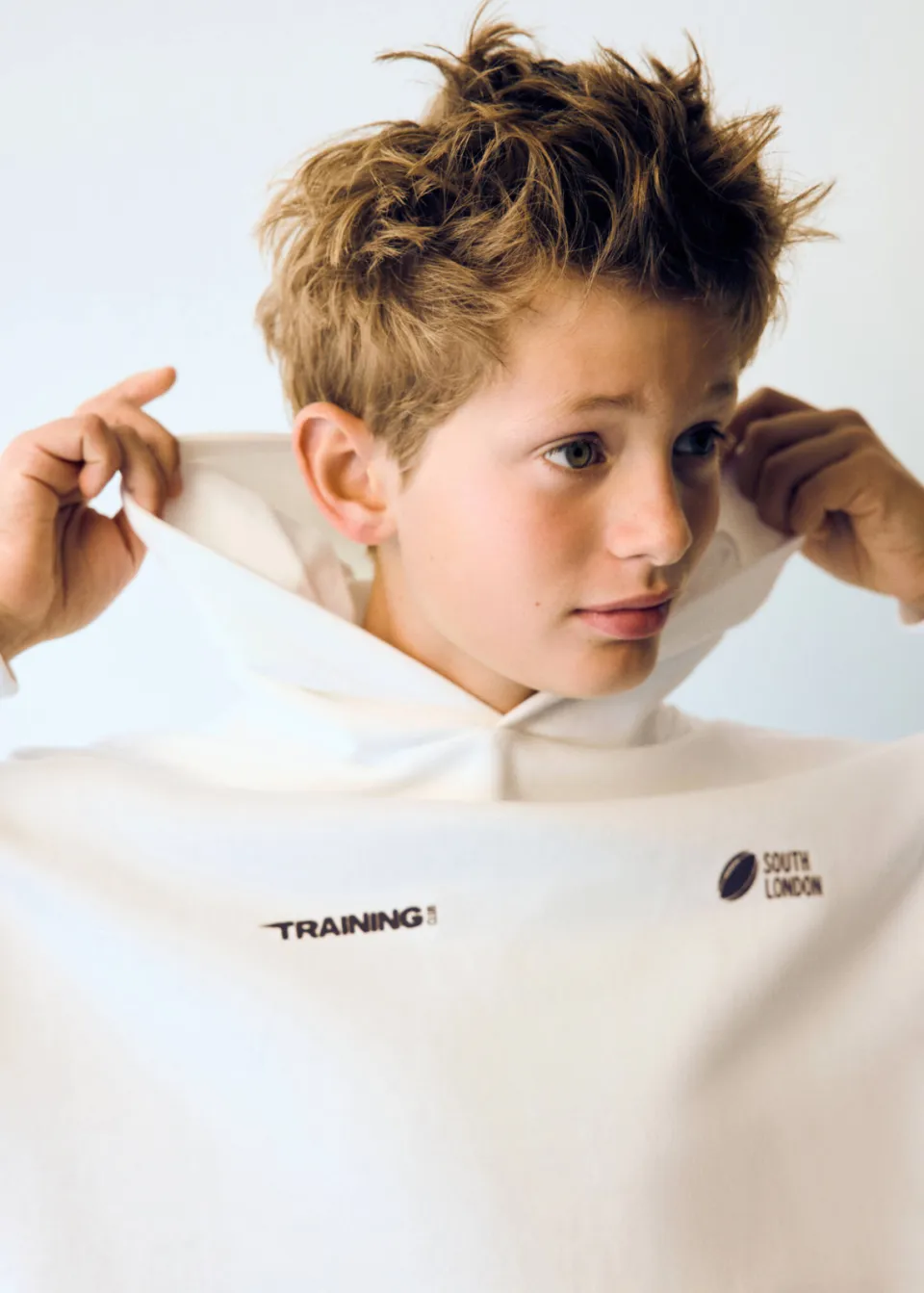 Mango Kids hoodie met backprint - wit, foto 6