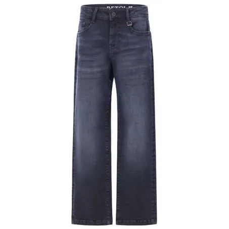 Retour Jeans Manuel loose fit jeans - donkerblauw Jongens Denim Effen Mineral blue denim