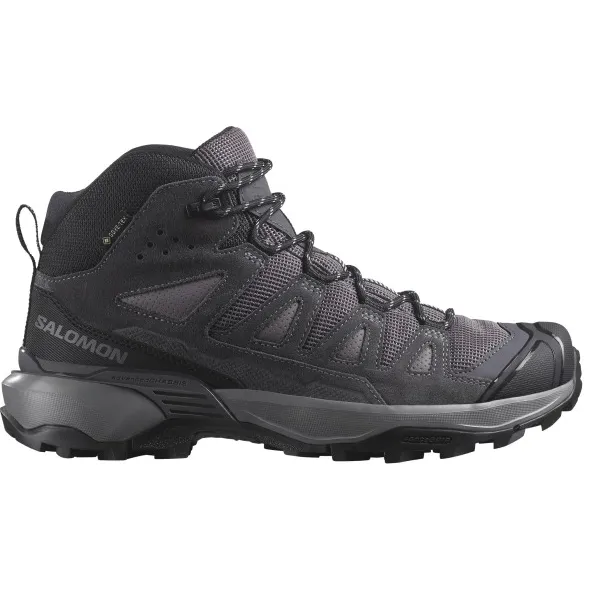Salomon Women's X Ultra 360 Leather Mid GORE-TEX - Wandelschoenen, grijs/zwart