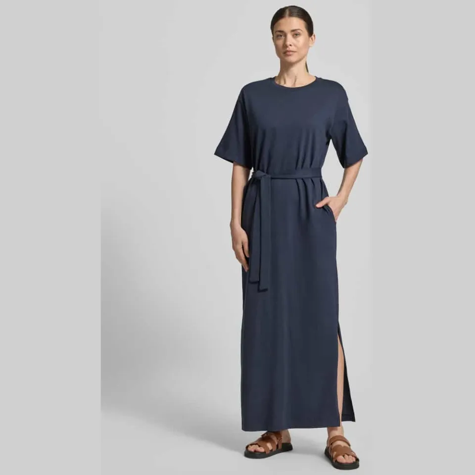 Selected maxijurk donkerblauw