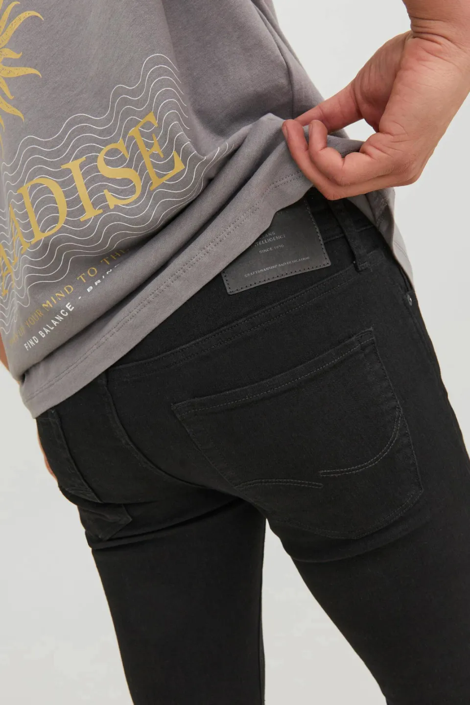 Jack & Jones JEANS INTELLIGENCE skinny jeans JJILIAM mf 773 black, foto 5