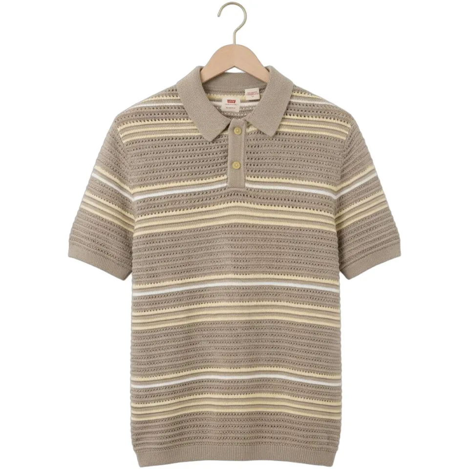 Levi's Heren Polo's & T-shirts Laguna Sweater Polo - Beige, foto 2