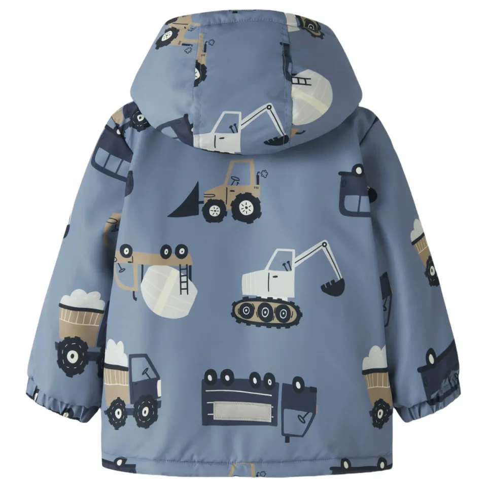 NAME IT MINI tussenjas met print blauw, foto 3