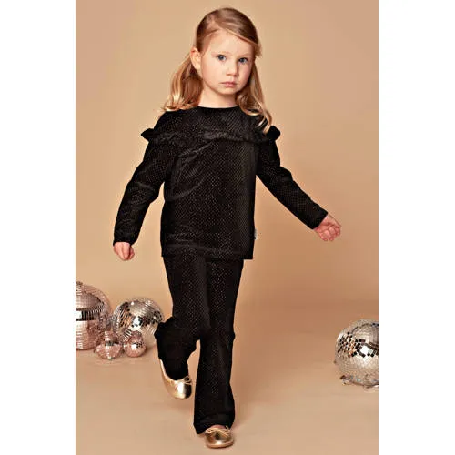 Stains&Stories flared broek zwart, foto 3