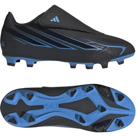 Adidas Performance F50 Hyperfast Club junior imitatieleren voetbalschoenen - zwart/blauw, foto 3