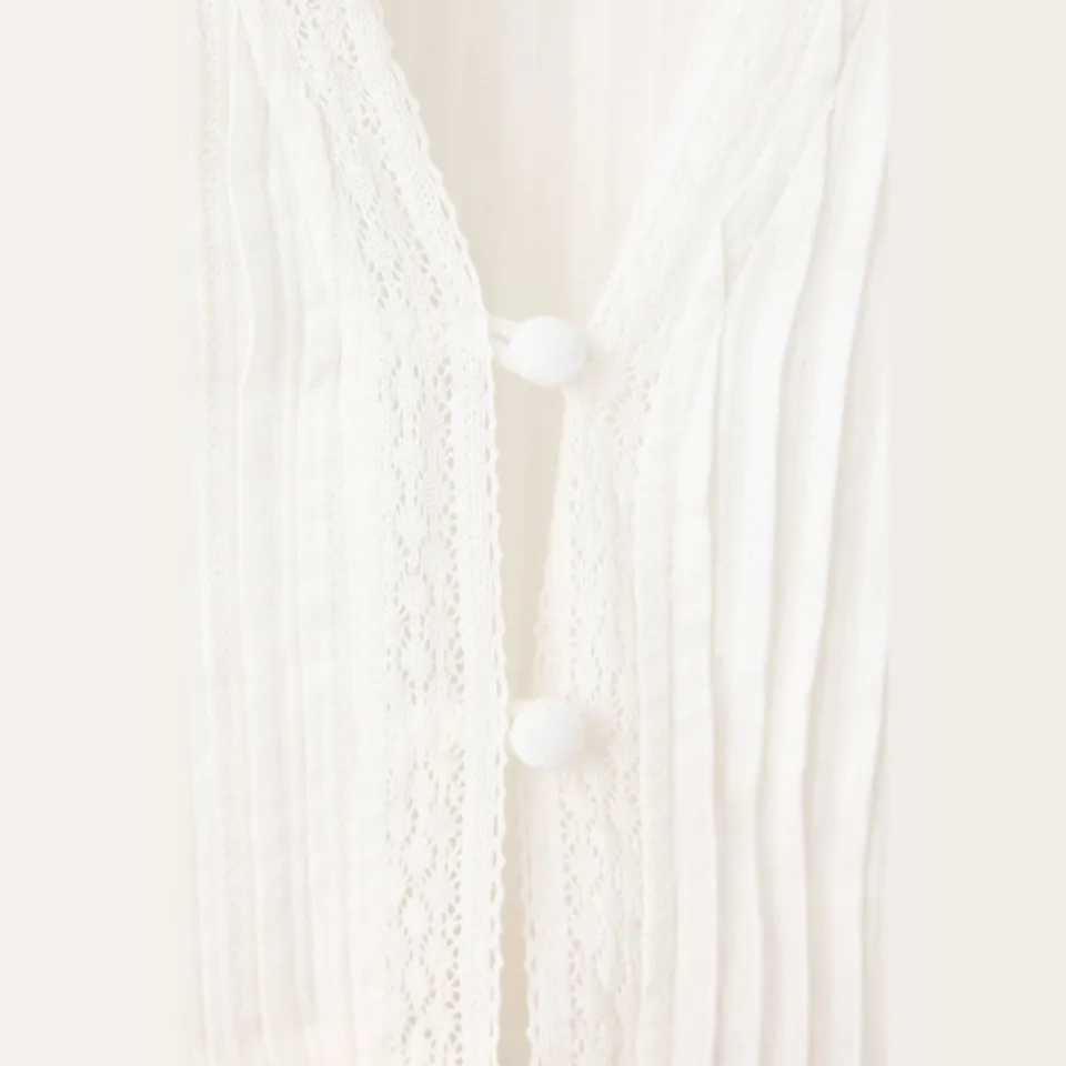 Mango blouse met peplum ecru, foto 7