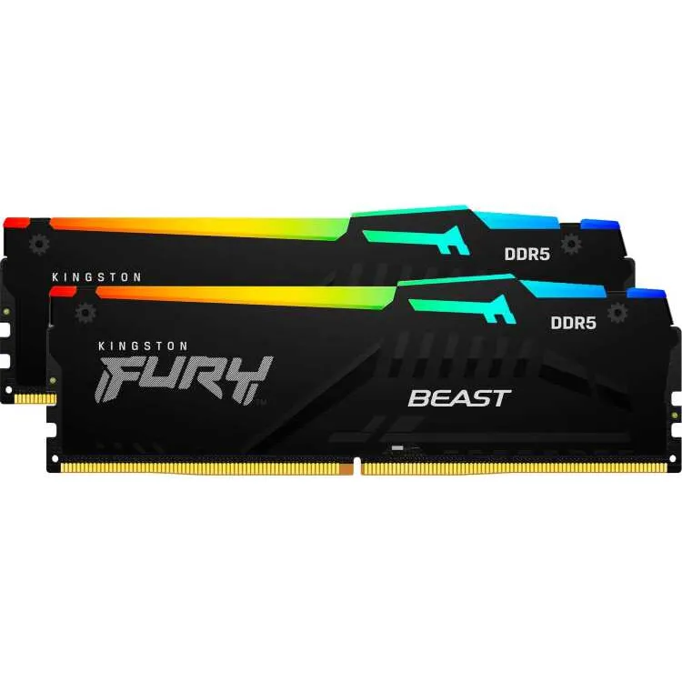 Kingston Fury Beast RGB 32GB DDR5-6000 kit werkgeheugen