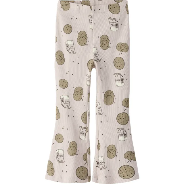 NAME IT MINI flared gebreide broek crème, foto 2