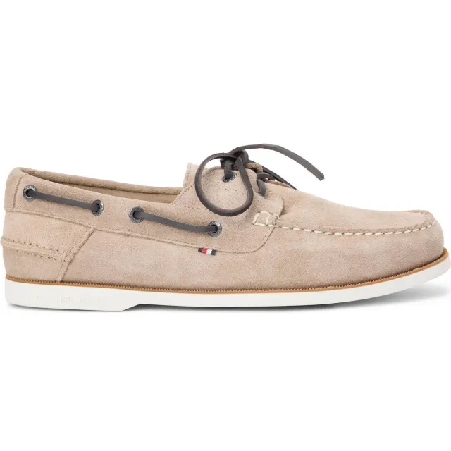 Tommy Hilfiger suède bootschoenen beige Taupe