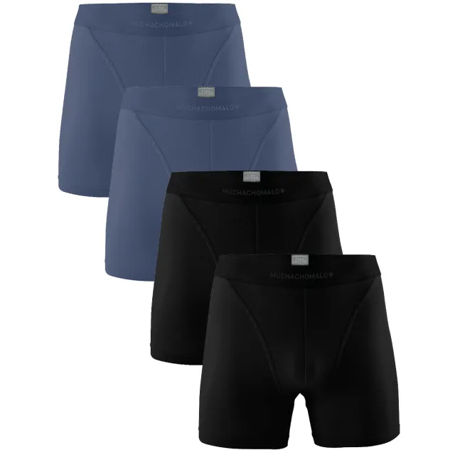 Muchachomalo Heren 4-pack Boxershorts Pima Cotton Veelkleurig