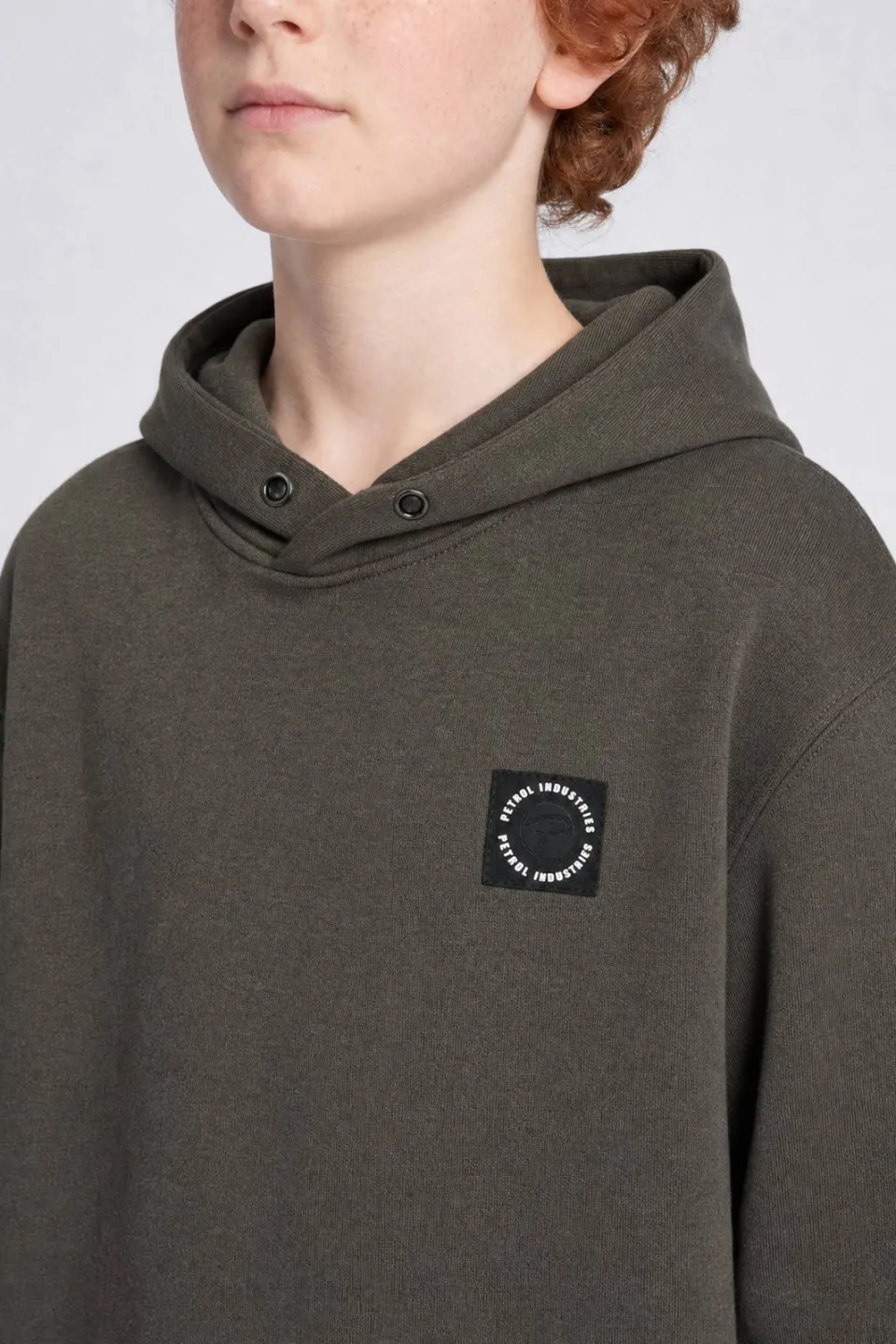 Petrol Industries hoodie met logo - kaki, foto 6