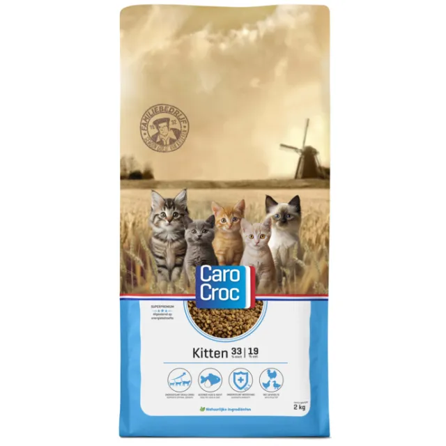 CaroCroc Kattenvoer Droog Kitten 2 kg, foto 2