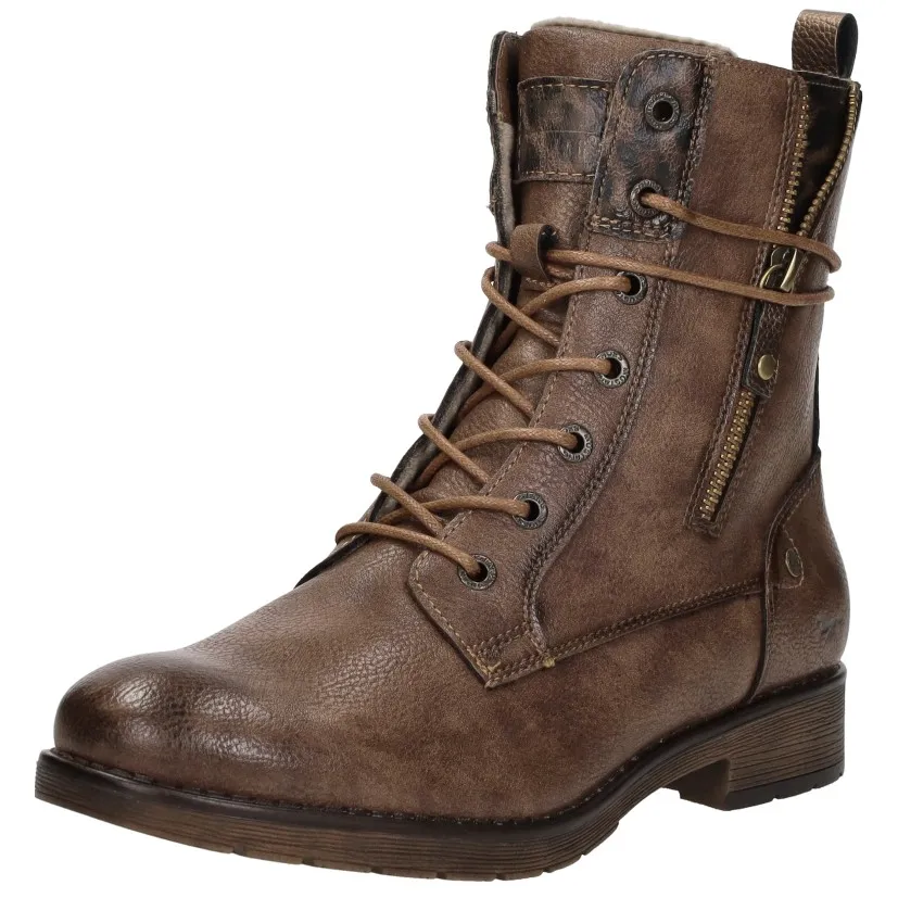 Mustang veterschoenen bruin, foto 3