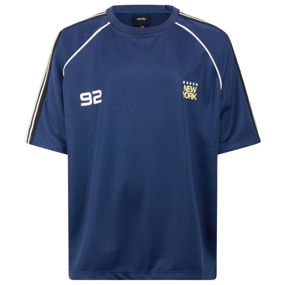 Shoeby T-shirt met backprint donkerblauw, foto 2