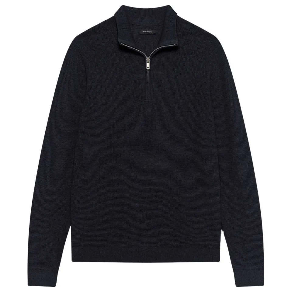 Matinique regular fit gebreide trui - donkerblauw, foto 2