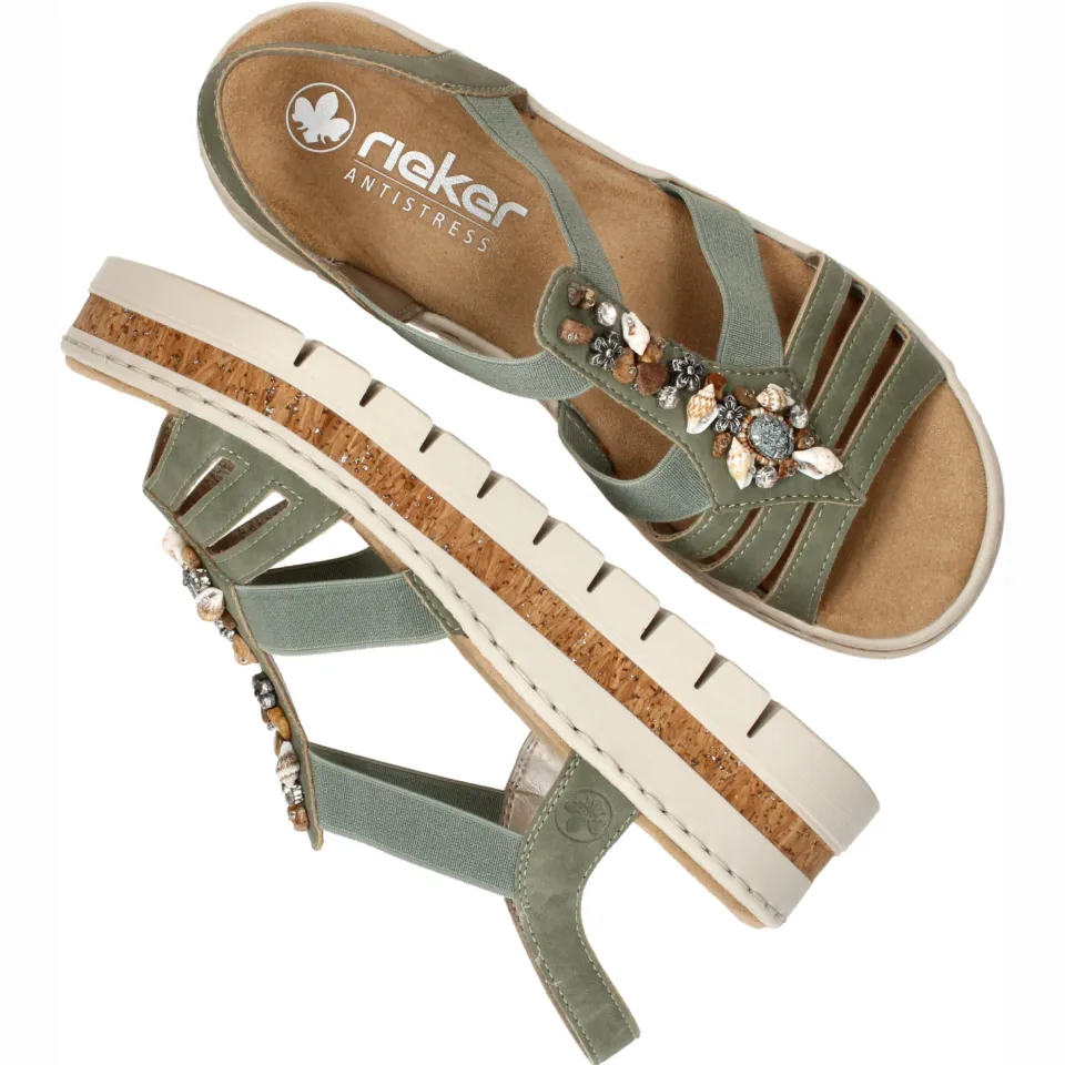 Rieker F-leest sandalen groen, foto 8