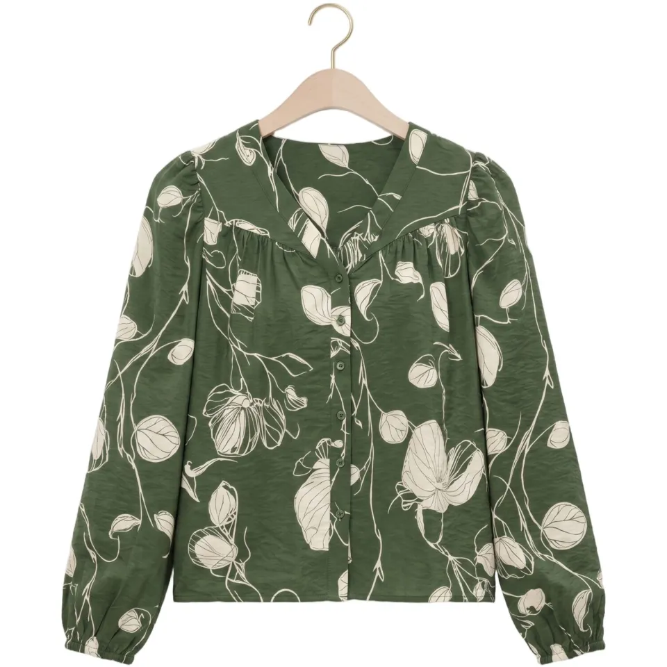 Object Objjacira blouse groen, foto 2