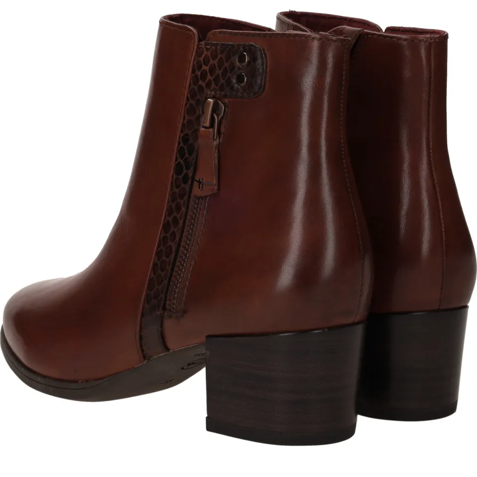 Tamaris enkellaarsjes cognac, foto 6
