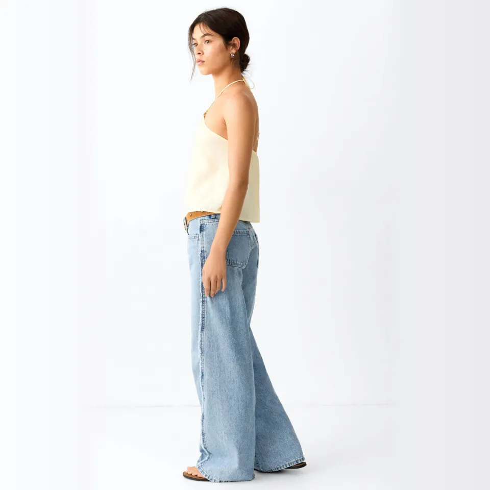 Mango TEEN wide leg jeans - lichtblauw, foto 5
