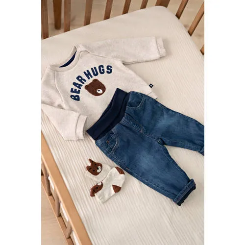 Feetje sweater Winter Denims ecru/bruin, foto 3