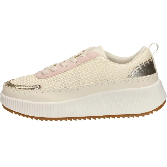 Sub55 lage sneakers beige leer, foto 2