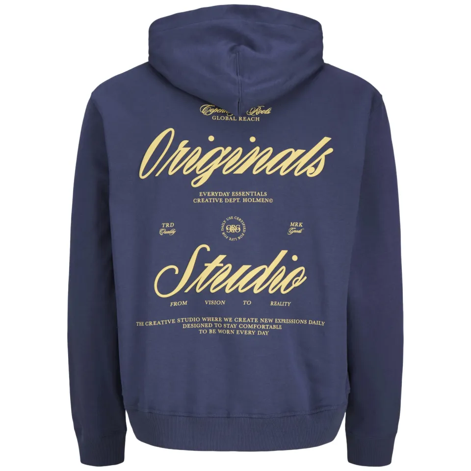 Jack & Jones JUNIOR hoodie met backprint - blauw, foto 4