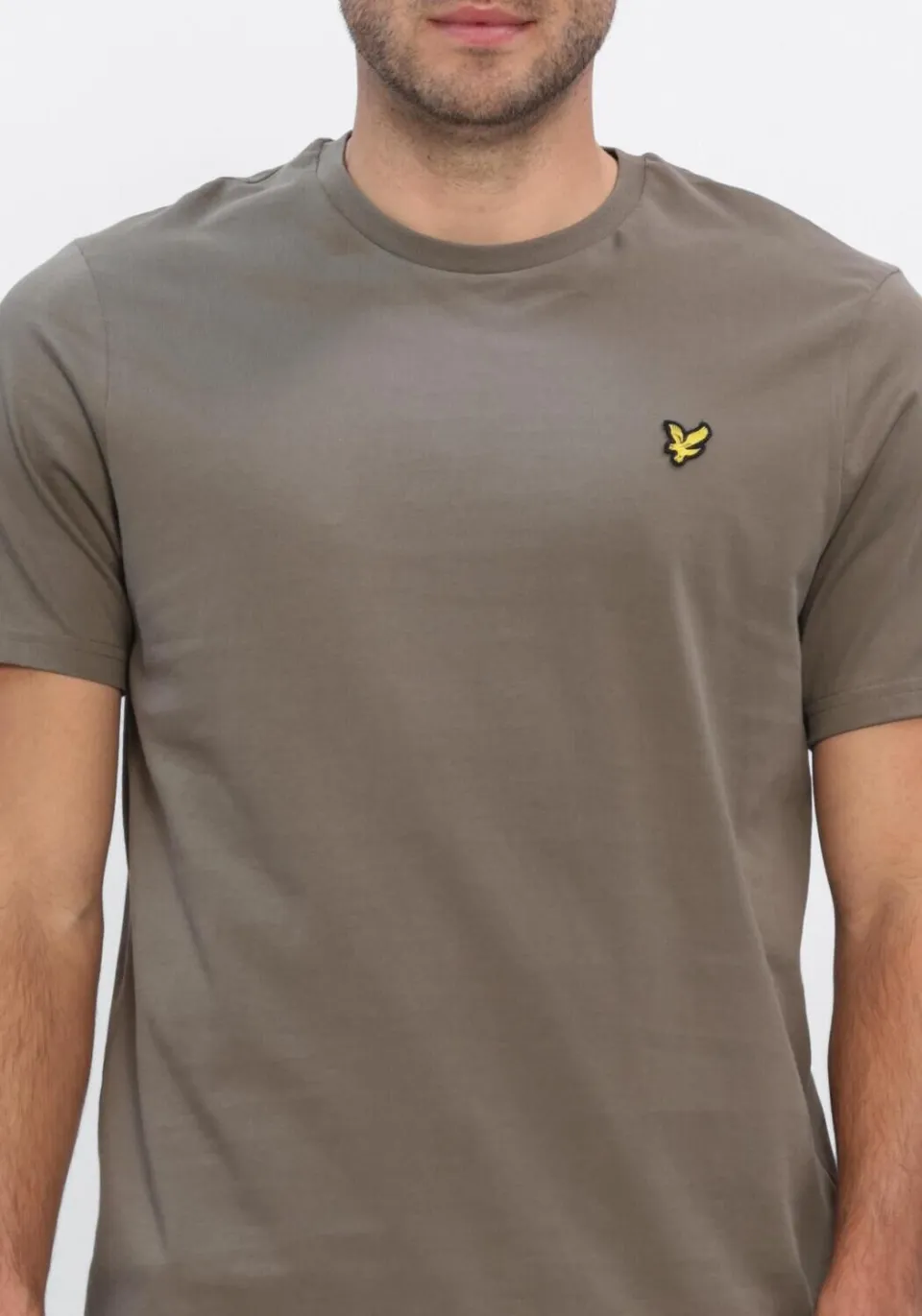 Lyle & Scott Heren Polo's & T-shirts Plain T-shirt - Khaki, foto 4
