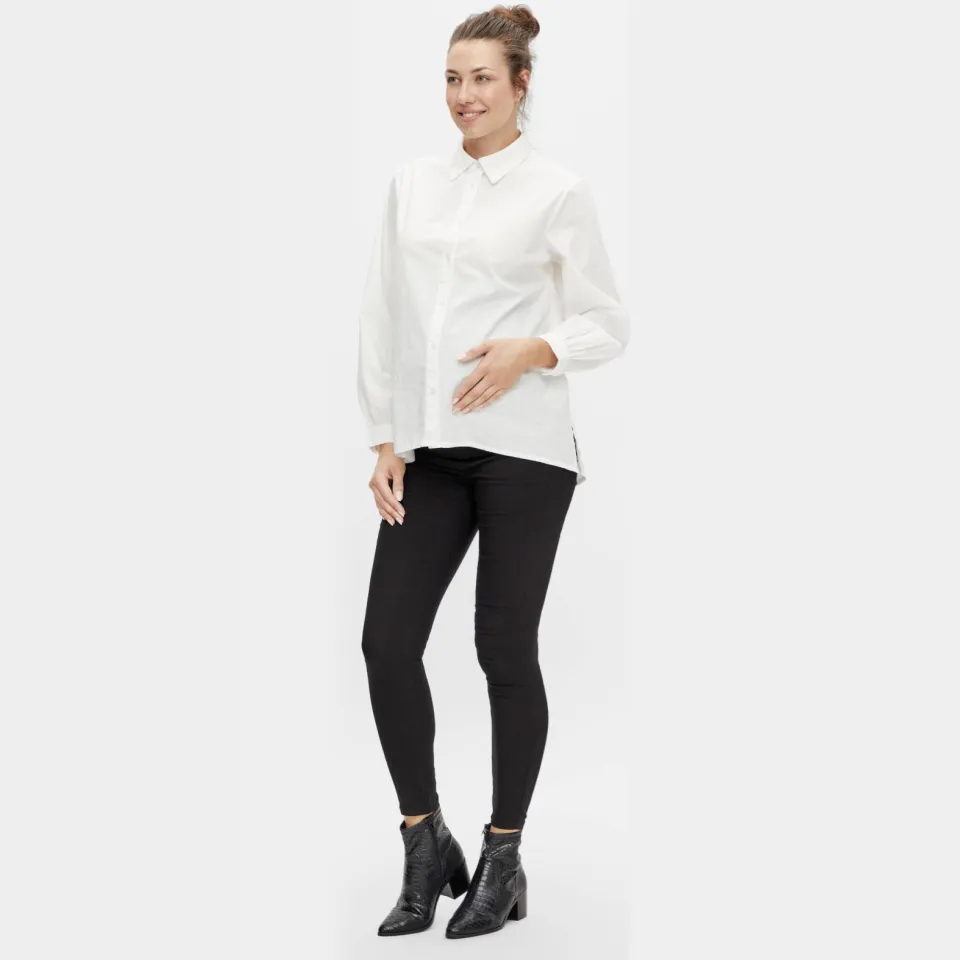 Mamalicious skinny zwangerschapsjeans MLLUCY zwart, foto 2