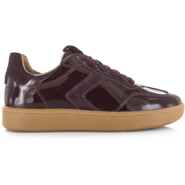 DWRS Label Salta verniz lage sneakers aubergine Bordeaux