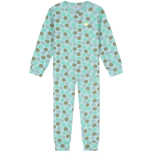 Stains&Stories pyjama met print lichtblauw/groen, foto 2