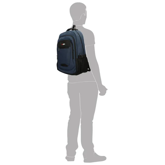 Enrico Benetti Hamburg laptoprugzak blauw, foto 2