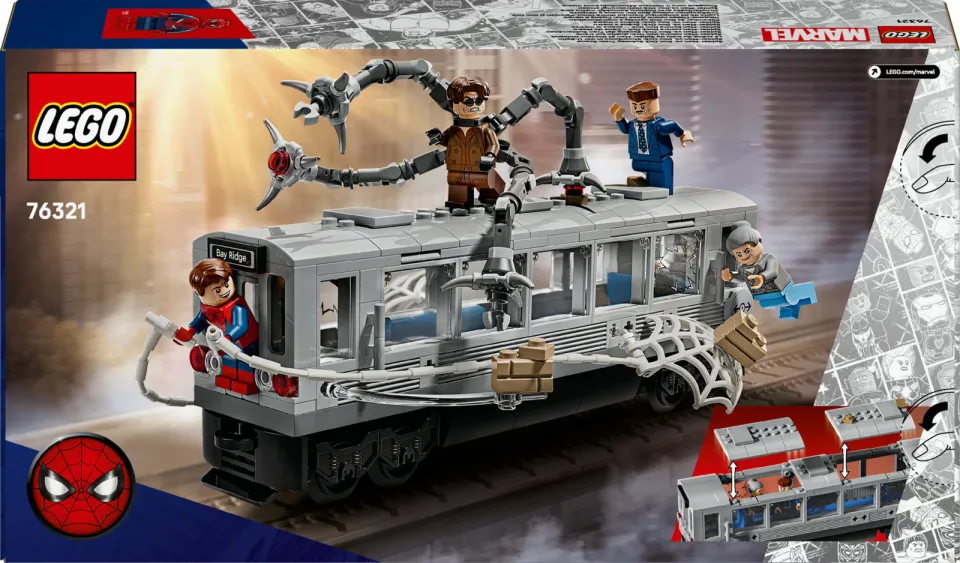 Lego Marvel Spider-Man Spider-Man vs. Doc Ock metroscène 76321, foto 7
