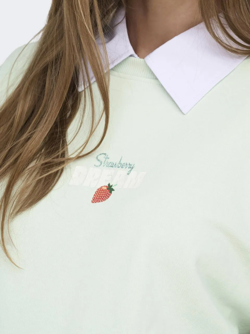 Only MATERNITY zwangerschaps sweater met backprint groen, foto 7